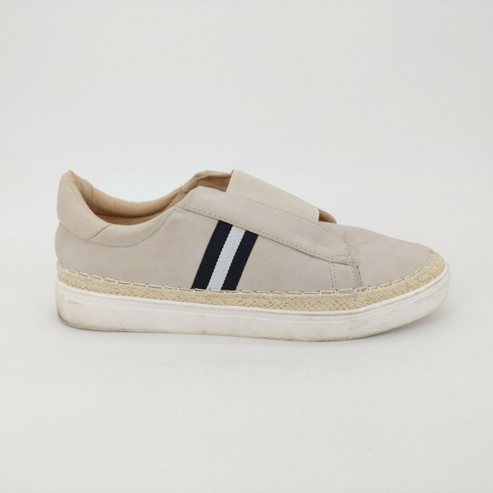 Women's Beige Slip-On Sneakers